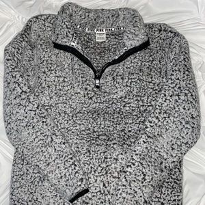 VS PINK Sherpa half zip
